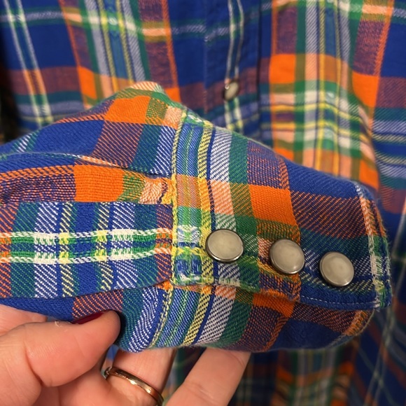VTG Western Polo Pearl Snap button down - Picture 4 of 7
